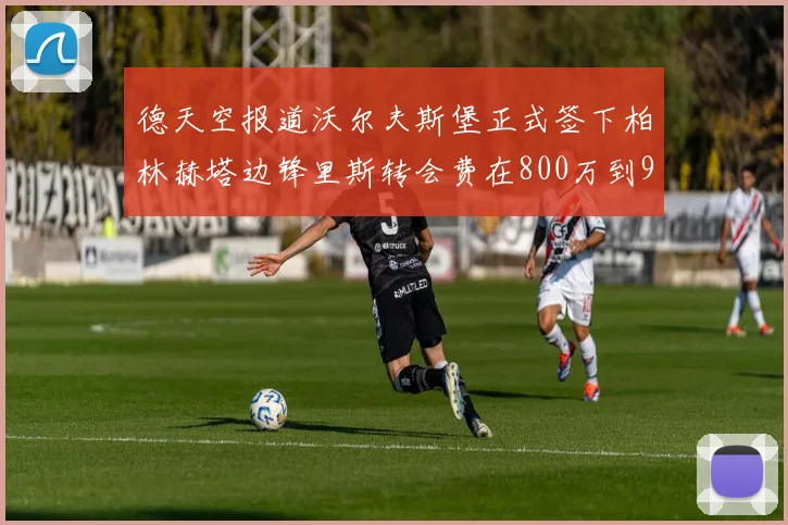 德天空报道沃尔夫斯堡正式签下柏林赫塔边锋里斯转会费在800万到900万欧之间